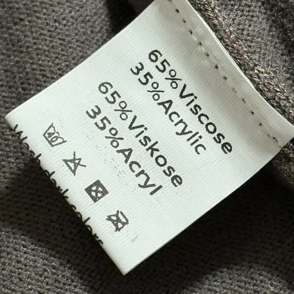 GRACE KARIN size XL brown open front button up soft knit cardigan long sleeve - Picture 10 of 12